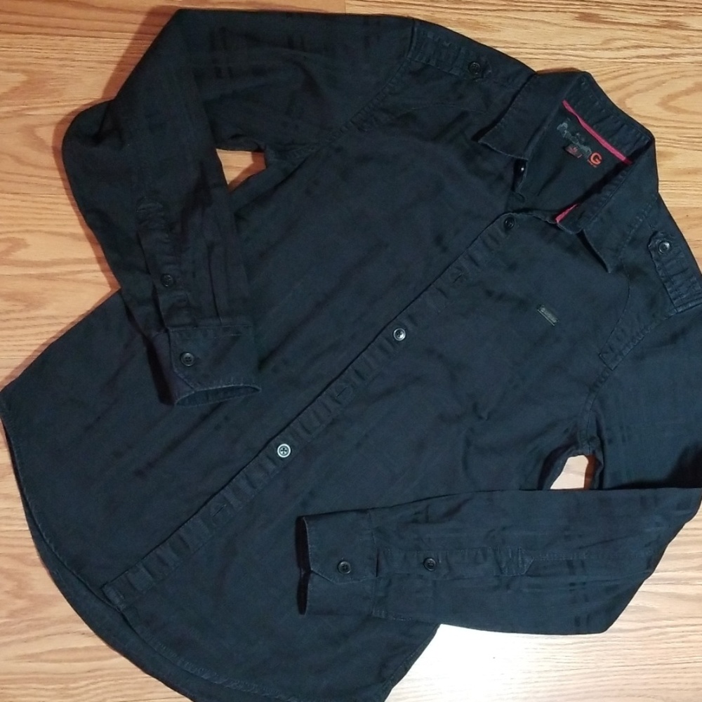 G by guess‎  black dress shirt